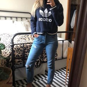 Adidas cropped sweatshirt